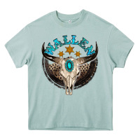 Arona wallen with bull skull Heavy Core Tee - NancyCooperArtShop