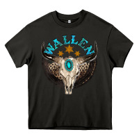Asphalt wallen with bull skull Heavy Core Tee - NancyCooperArtShop