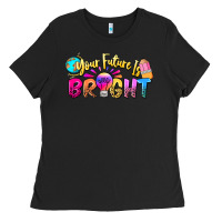 Black your future is bright Ladies Tee - NancyCooperArtShop