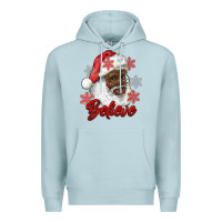 Blue Mist african american santa believe Premium Hoodie - RanaPortraitStore