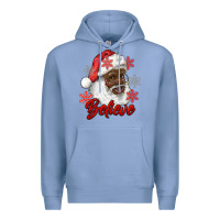 Colony Blue african american santa believe Premium Hoodie - RanaPortraitStore