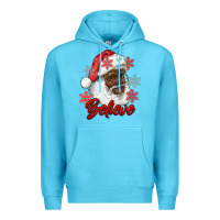 Ocean Blue african american santa believe Premium Hoodie - RanaPortraitStore