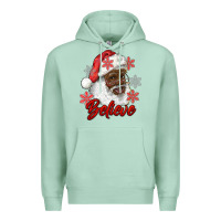 Seafoam african american santa believe Premium Hoodie - RanaPortraitStore