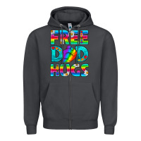 Smoke Pride LGBTQ Free Dad Hugs Zipper Hoodie - BundleAndBundleShop