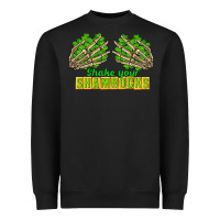 Black Shake Your Shamrocks St. Patrick's Day Heavyweight Sweatshirt - CowGirlArtShop
