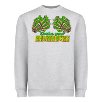 Heather Grey Shake Your Shamrocks St. Patrick's Day Heavyweight Sweatshirt - CowGirlArtShop