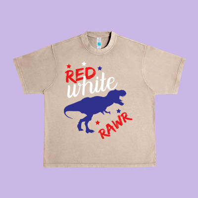 4th Of July Dinosaur Urban Heavy Tee Designed By Bettercallsaul