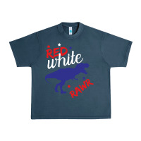 Midnight Navy 4th of July Dinosaur Urban Heavy Tee - Bettercallsaul
