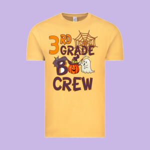 3rd Grade Boo Crew Vintage Tee Designed By Bettercallsaul