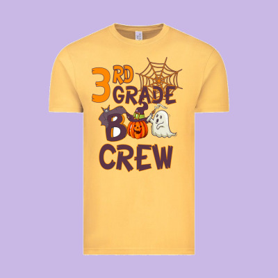 3rd Grade Boo Crew Vintage Tee Designed By Bettercallsaul