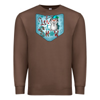 Chestnut Christmas Pocket Premium Sweatshirt - CowhideDigitalArt