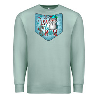 Seafoam Christmas Pocket Premium Sweatshirt - CowhideDigitalArt