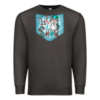 Smoke Christmas Pocket Premium Sweatshirt - CowhideDigitalArt