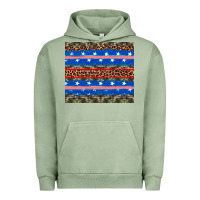 Pigment Oil Green armed forces day Urban Hoodie - Artiststas