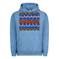 Pigment Pebble Blue armed forces day Urban Hoodie - Artiststas