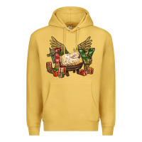 Antique Gold joy christmas with baby jesus bbs Premium Hoodie - BundleAndBundleShop