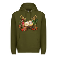 Army Green joy christmas with baby jesus bbs Premium Hoodie - BundleAndBundleShop