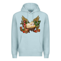 Blue Mist joy christmas with baby jesus bbs Premium Hoodie - BundleAndBundleShop