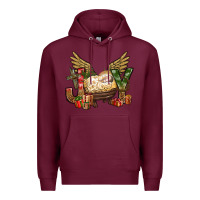 Burgundy joy christmas with baby jesus bbs Premium Hoodie - BundleAndBundleShop