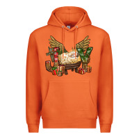 Carrot joy christmas with baby jesus bbs Premium Hoodie - BundleAndBundleShop