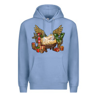 Colony Blue joy christmas with baby jesus bbs Premium Hoodie - BundleAndBundleShop