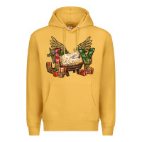 Mustard joy christmas with baby jesus bbs Premium Hoodie - BundleAndBundleShop