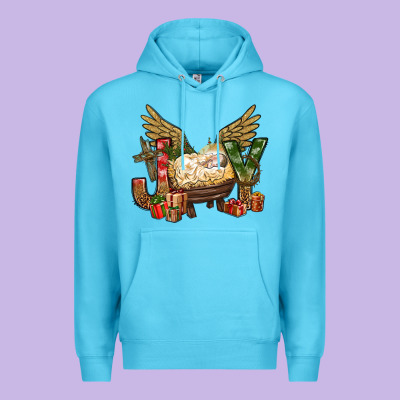 Joy Christmas With Baby Jesus Bbs Premium Hoodie Designed By Bundleandbundleshop