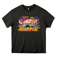 Asphalt trippy hippie Heavy Core Tee - NancyCooperArtShop