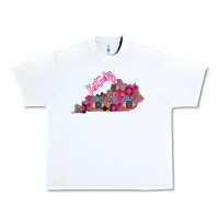 White Pink Kentucky Urban Heavy Tee - Bettercallsaul