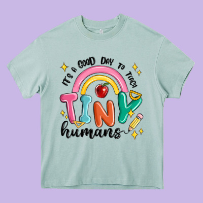 Its A Good Day To Teach Tiny Humans Heavy Core Tee Designed By Maliassmallbusiness