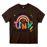 Chocolate Brown its a good day to teach tiny humans Heavy Core Tee - MaliasSmallBusiness