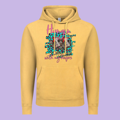 Hangin With My Heifers Vintage Hoodie Designed By Bettercallsaul