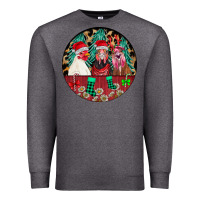 Charcoal Heather Chickens Premium Sweatshirt - CowhideDigitalArt