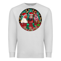 Dove Grey Chickens Premium Sweatshirt - CowhideDigitalArt