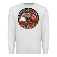 Oatmeal Heather Chickens Premium Sweatshirt - CowhideDigitalArt
