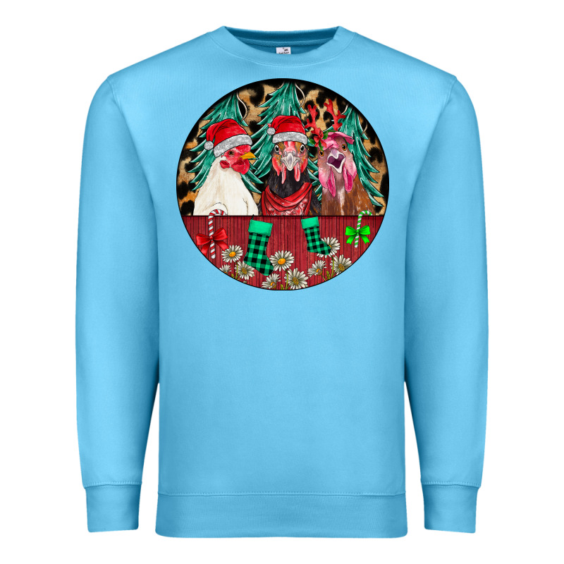 Chickens Premium Sweatshirt by CowhideDigitalArt | Teevron