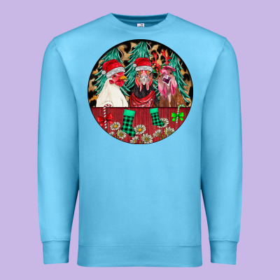 Chickens Premium Sweatshirt Designed By Cowhidedigitalart
