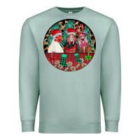 Seafoam Chickens Premium Sweatshirt - CowhideDigitalArt