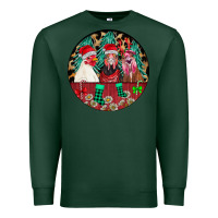 Sports Green Chickens Premium Sweatshirt - CowhideDigitalArt
