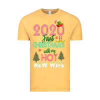 2020 First Christmas With My Hot New Wife Vintage Tee | Teevron