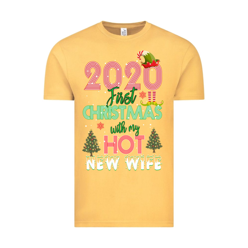 2020 First Christmas With My Hot New Wife Vintage Tee by Bettercallsaul | Teevron
