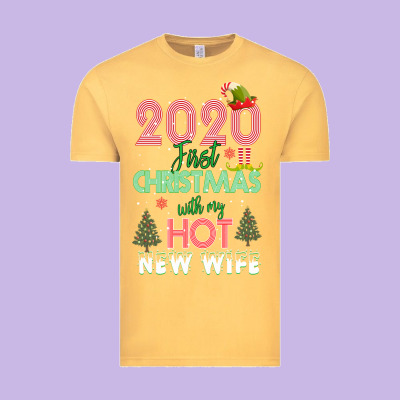 2020 First Christmas With My Hot New Wife Vintage Tee Designed By Bettercallsaul