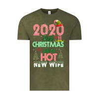 Vintage Olive 2020 First Christmas With My Hot New Wife Vintage Tee - Bettercallsaul