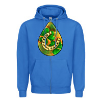 True Royal st.patrick's teardrop earrings Zipper Hoodie - FaDigitalArtStudio