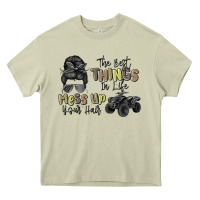 Mossy the best things in life mess up your hair Heavy Core Tee - MaliasSmallBusiness