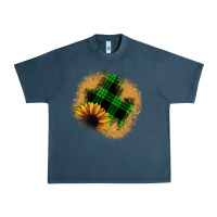 Midnight Navy sunflower christmas patch Urban Heavy Tee - JahusDesignShop