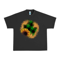 Pigment Black sunflower christmas patch Urban Heavy Tee - JahusDesignShop