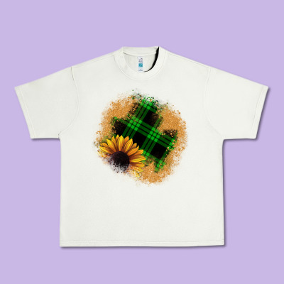 Sunflower Christmas Patch Urban Heavy Tee Designed By Jahusdesignshop