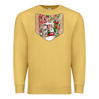 Antique Gold Christmas Pocket Premium Sweatshirt - CowhideDigitalArt