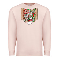 Pale Pink Christmas Pocket Premium Sweatshirt - CowhideDigitalArt